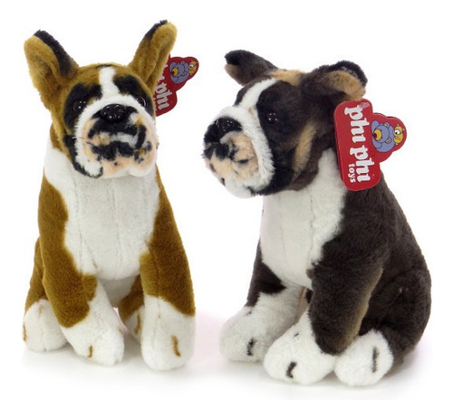 Peluche Perro Boxer Sentado Animales Phi Phi Toys