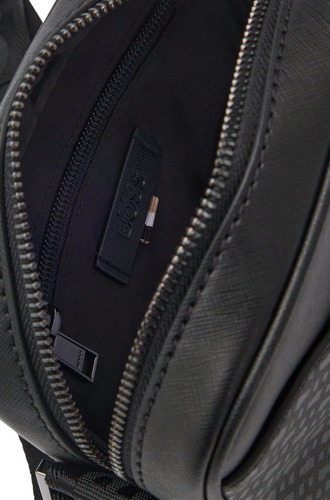 Bolsa Repórter Com Bolso Frontal Padrão De Monograma Boss