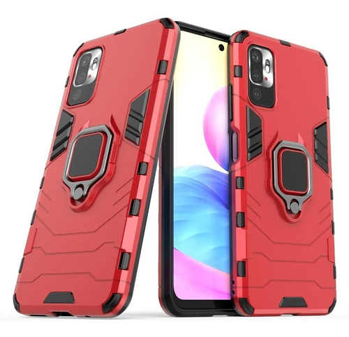 Funda Xiaomi Redmi Note 10 5g / Poco M3 Pro Ring Case + V 9d