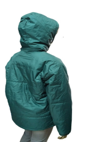 Imagen 3 de 3 de Campera De Niño Verde Con Polar