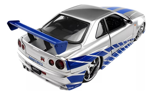 Brian's Nissan Skyline Gt-r (r34) Fast & Furious 1:24 - Jada