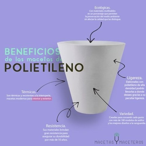 Imagen 6 de 6 de Set 3 Macetas Blancas Modernas Con Base Metal Int/ext.
