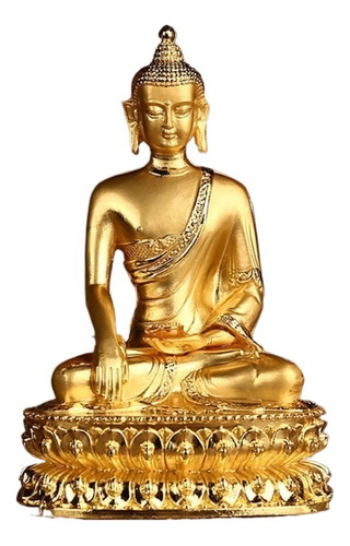 14cm Meditación Buda Shakyamuni Estatua Escultura Aleación