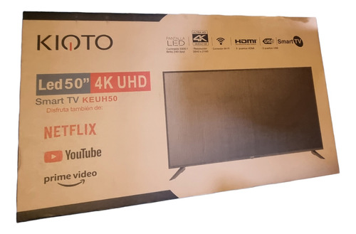 Smart Tv Kioto Led 50  4k Uhd Keuh50 3 Hdmi 2 Usb Wifi 