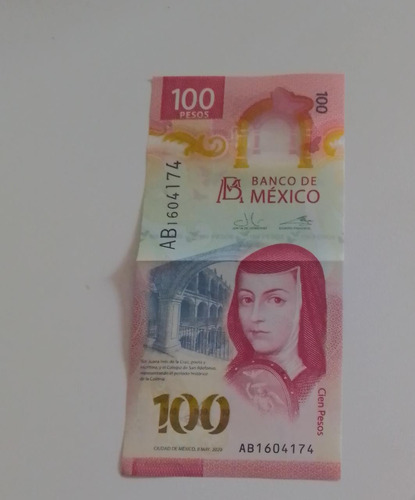 Billete De Cien Pesos Ab1604174 Del Bicentenario De México