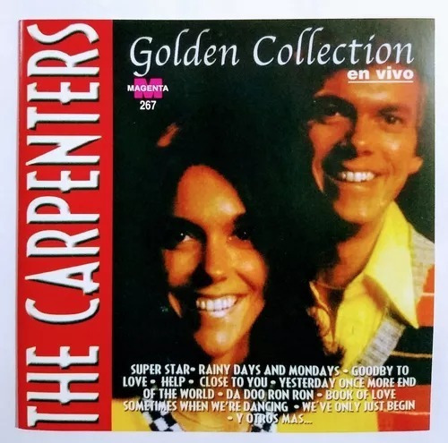 Cd The Carpenters* Golden Collection* En Vivo* Excelente* 