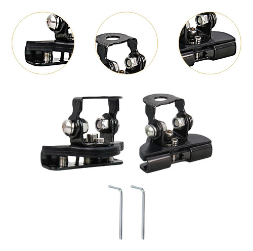 2 Suportes De Montagem De Base De Luz Para Grade De Carro,