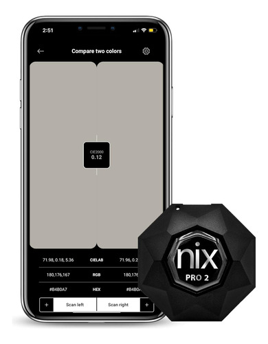 Nix Sensor De Color Pro 2 - Herramienta Profesional De Comb