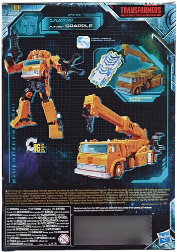 Transformers Autobot Grapple Grúa Guerra Por Cybertron