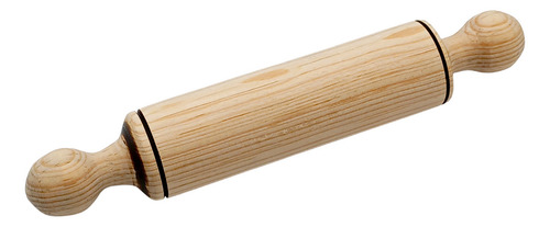 Rodillo De Madera Artesanal Para Amasar Mini, 19.5 X 3.5 Cm Color Café Integral