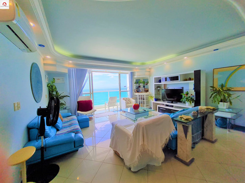 Imagem 3 de 17 de Apartamento À Venda Na Praia Das Pitangueiras, Guarujá-sp, Frente Para O Mar, 4 Dormitórios, Sala 3 Ambientes, Sacada, Vista Panorâmica Para O Mar - Ap05614 - 69008280