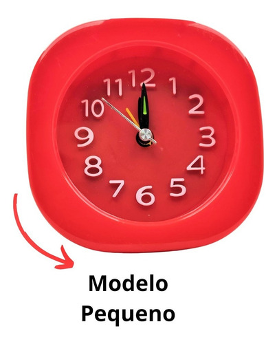 Imagem 6 de 8 de Relógio Retrô Despertador Alarme Analogico Infantil Colorido