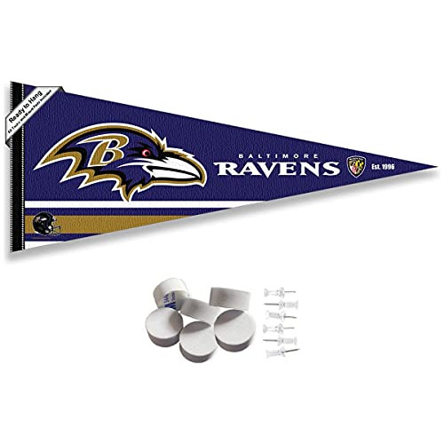 Banderín De Baltimore Ravens Y Pads De Pared