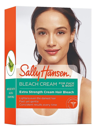 Sally Hansen Crema P/aclarar Blanquear Vellos Cuerpo Rostro