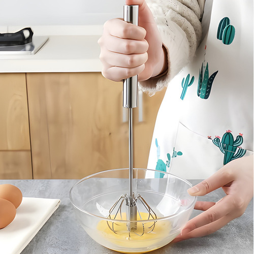 Fue Misturador Mixer Giratório Semi-automático Cozinha Cor Prateado