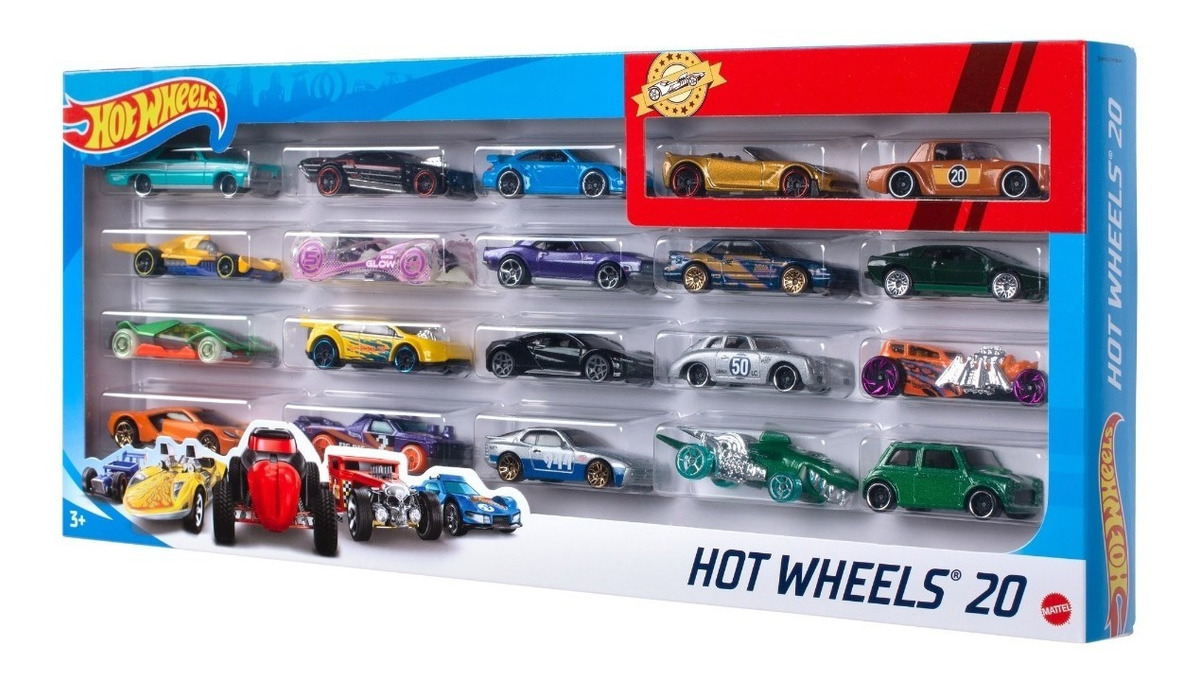 Hot Wheels, paquete de 20 autos