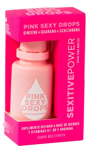 Suplemento Vigorizante + Libido Femenino Pink Sexy Drops