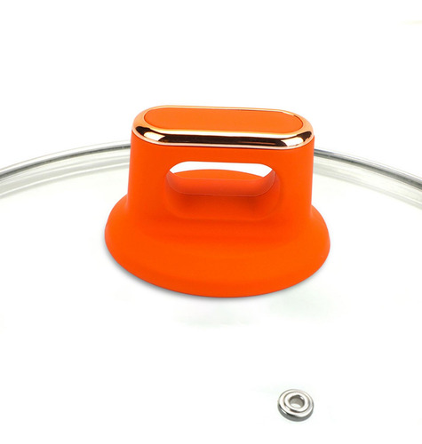 4 Manija De La Perilla De La Cubierta De La Tapa, Naranja
