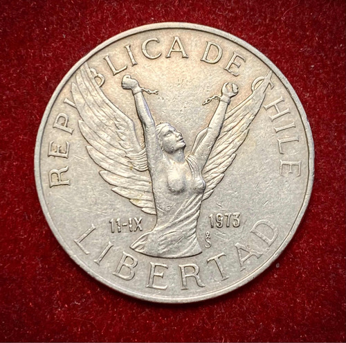 Moneda 10 Pesos Chile 1977 Km 210