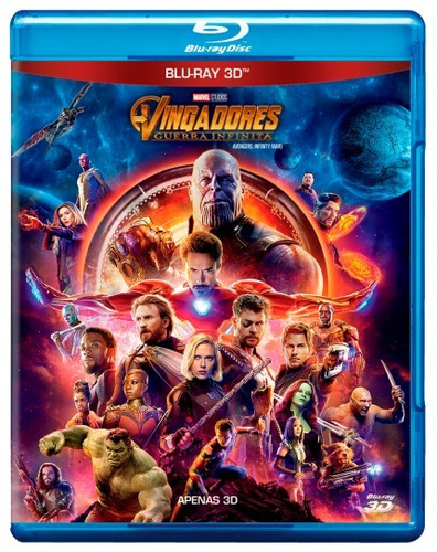Blu-ray 3d Original: Os Vingadores 3 Guerra Infinita Lacrado
