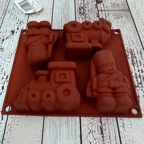 Molde De Silicona Silikomart Tren Y Soldado / Lauacu
