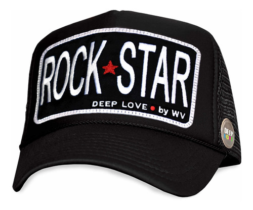 Gorra Bordada Deep Love Rockstar Trucker Malla Accesorio