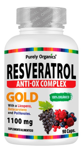 Imagen 1 de 5 de Resveratrol Anti-ox Complex Gold |  90 Caps |  Antioxidante 