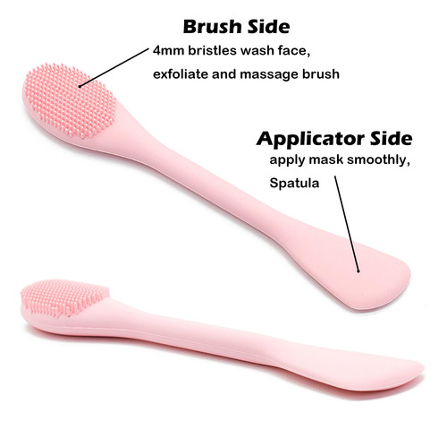 Cepillo Facial 2 En 1 De Silicona Para Limpieza Y Exfoliació Color