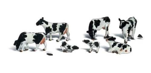 Figuras Maqueta Escala Ho Woodland Scenics Holstein Cows