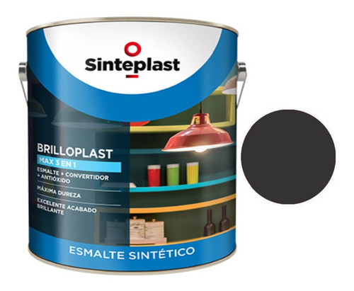 Brilloplast Esmalte  Sintetico Gris 4 Litros