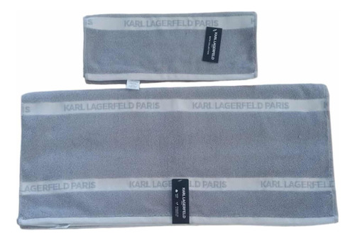 Set De 2 Toallas Karl Lagerfeld Originale Med:130x70 Y 65x40