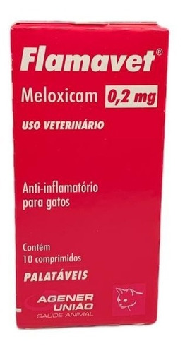 Flamavet Agener 0,2mg P/ Gatos 10 Comprimidos - Promoção