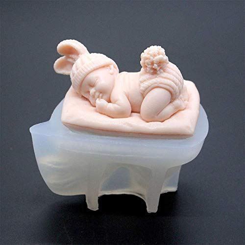 Molde De Silicona Diseño De Bebé Durmiendo 3d, Lindo ...