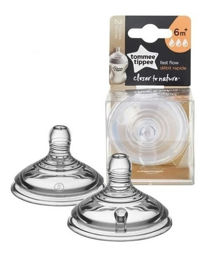 Tetina Flujo Rápido X 2 Closer To Nature Tommee Tippee