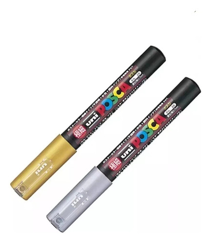 Rotuladores Posca Oro Y Plata Pc-5m