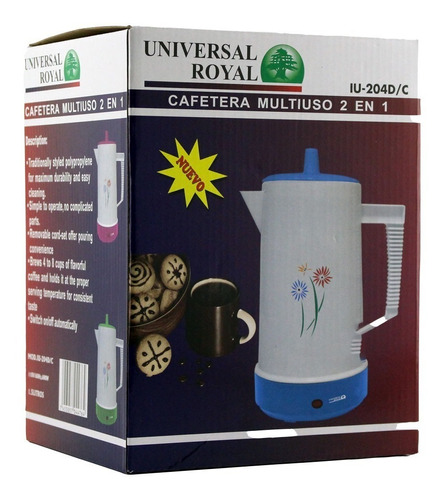 Cafetera Electrica Grande Percoladora Tetera Hervidor Agua