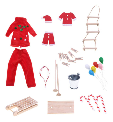 Natal Elfo Bonecas Acessórios De Roupas Boneca Acessórios