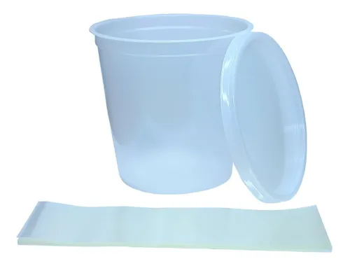 comprar 100 Envases Desechables Potes Para Miel 1 Kg + Tapa + Sello