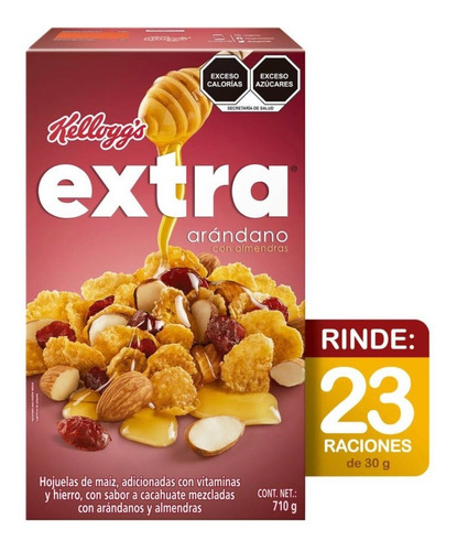 Hojuelas De Maíz Extra Arándano Con Almendras Kellog's 710 G