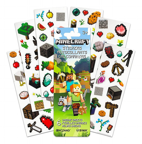 Pegatinas Minecraft Party Favors Ultimate Set: El Paquete In