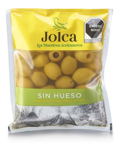 Aceituna Verde Sin Hueso Jolca Bolsa 180g