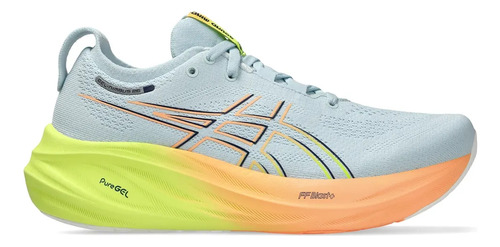 Tenis Asics Nimbus 26 Mujer Running Textil Cordones B743750 Goma Estándar