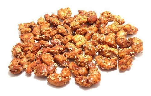 Castanha De Caju Caramelizada 500g - Com Gergelim