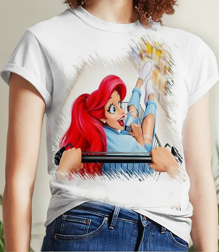 Playera Dama Ariel Sirenita Mod6