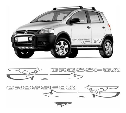 Kit Calcos , Sticker, Laterales Volkswagen Crossfox 08 2009