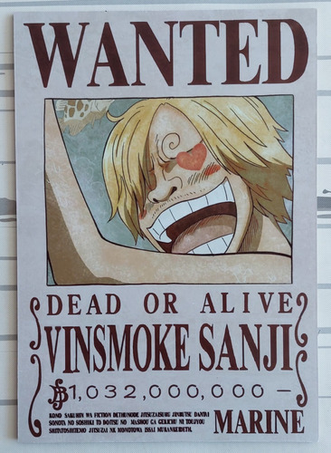 Cuadro Artesanal De One Piece - Vinsmoke Sanji