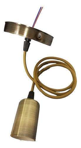 Soquete Vintage E27 Bronce Envejecido - Outletlamp