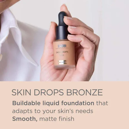 Base De Maquillaje Isdin Skin Drops Bronze Para Piel Mediana