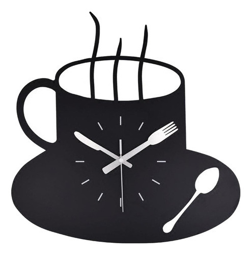 Reloj De Pared Moderno Cocina Temática Taza De Café