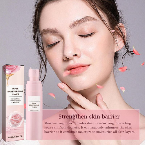 Spray Hidratante De Agua De Rosas De 100 Ml Para Rostro Con